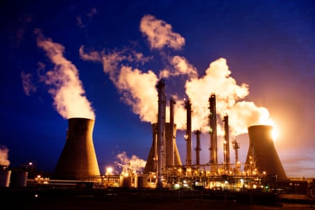 an oil refinery
