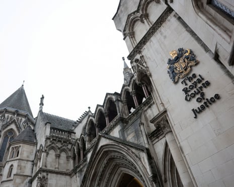The exterior of the Royal Courts of Justice in London
