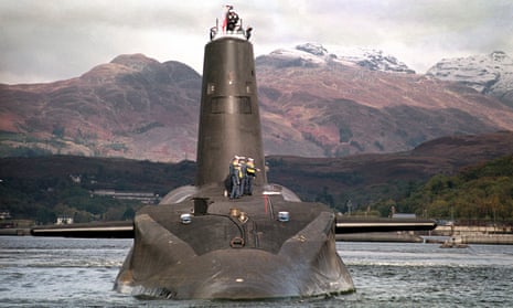 The Royal Navy's Trident-class nuclear submarine Vanguard