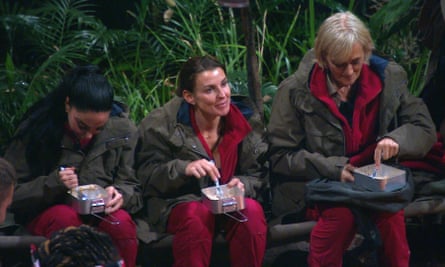 £1.5m I’m a Celebrity signing Coleen Rooney, centre, with Tulisa Contostavlos and Jane Moore.
