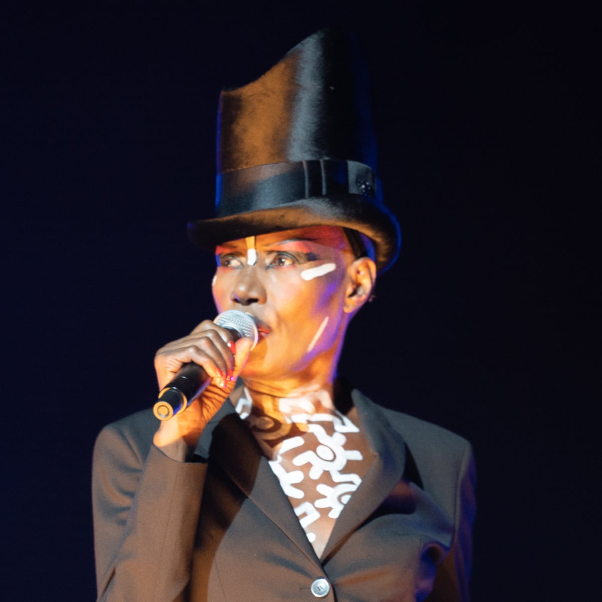 Grace Jones Review Eerily Unchanged Artist Has Us All Slaves To Her Rhythm Music The Guardian Grace Jones Review Eerily Unchanged Artist Has Us All Slaves To Her Rhythm Music The Guardian