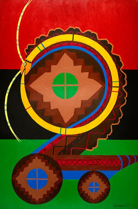 Abdias Nascimento, Simbiose Africana no3, 1973.