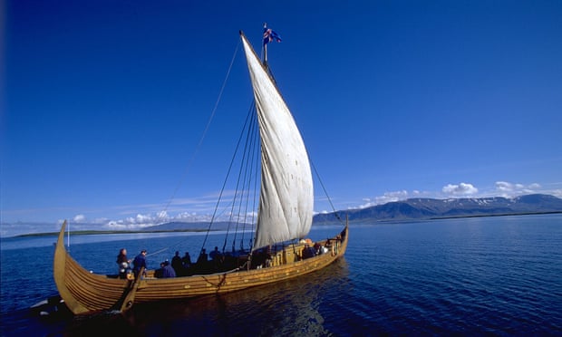 The replica viking ship Icelander.