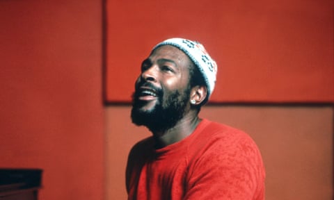 Marvin Gaye at the piano in 1974. 