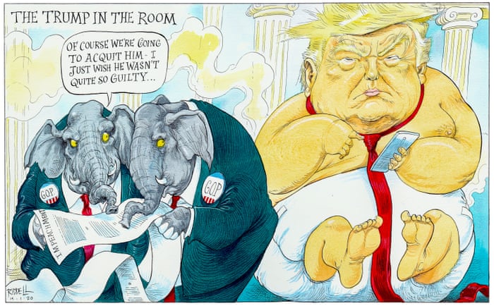 Donald Trump S Impeachment Cartoon Opinion The Guardian