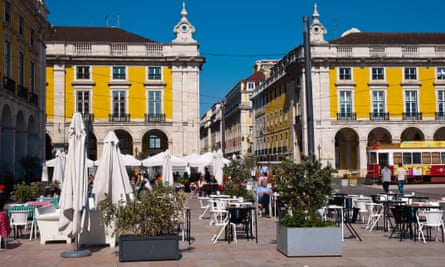 Praca do Comercio square Baixa district central Lisbon Portugal Europe