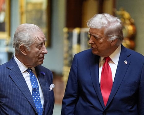 King Charles III with Donald Trump at Windsor Castle on 18 September 2025.