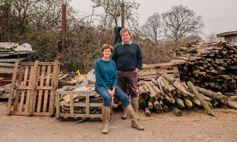 Charlie Burrell and Isabella Tree, owners of the Knepp estate