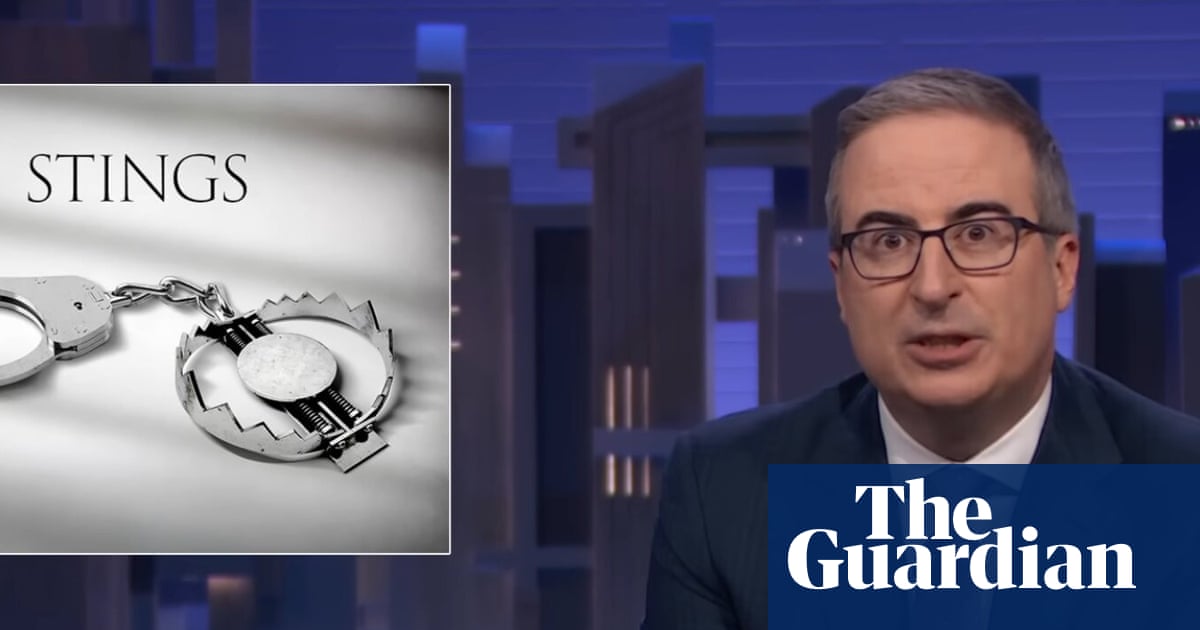 John Oliver on police stings: ‘might actually be doing more harm than good’