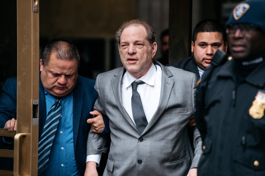 Harvey Weinstein appears in court in New York City for a bail hearing, 2019