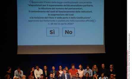 Matteo Renzi campaigning in Florence.