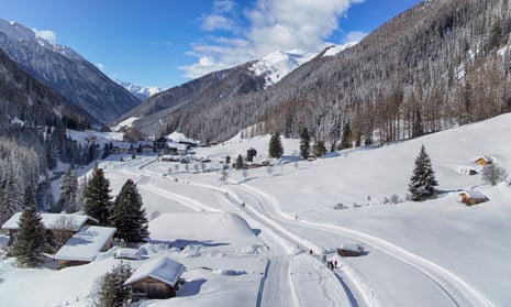 South Tirol’s snow-capped mountains are dotted with small farms.