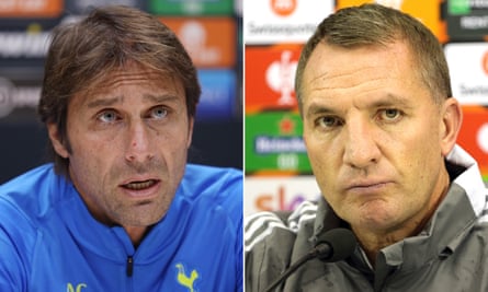 Tottenham’s manager, Antonio Conte, and his Leicester counterpart, Brendan Rodgers, wanted their Premier League match on Thursday to be postponed.