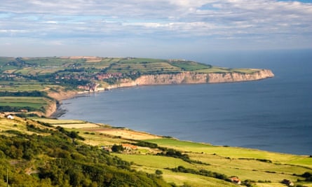 Robin Hood’s Bay from the Cleveland Way.