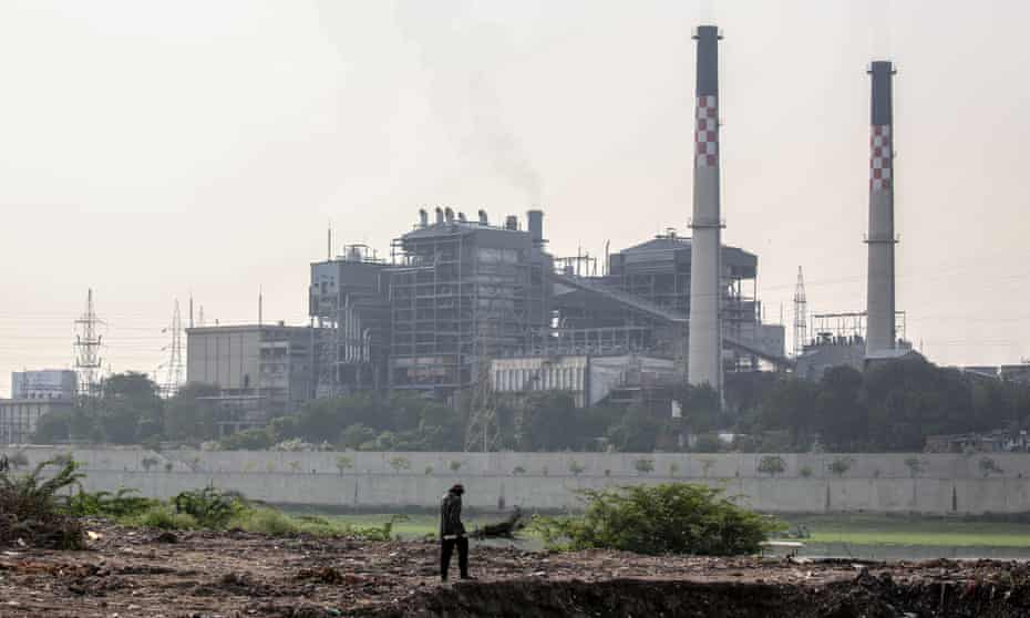A coal power station at Sabarmati in Ahmedabad, India.