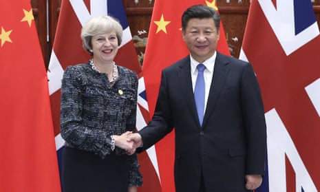 Xi Jinping and Theresa May in Hangzhou.