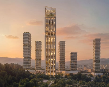 An artist’s impression of the proposed Trump Tower in Tbilisi, Georgia.
