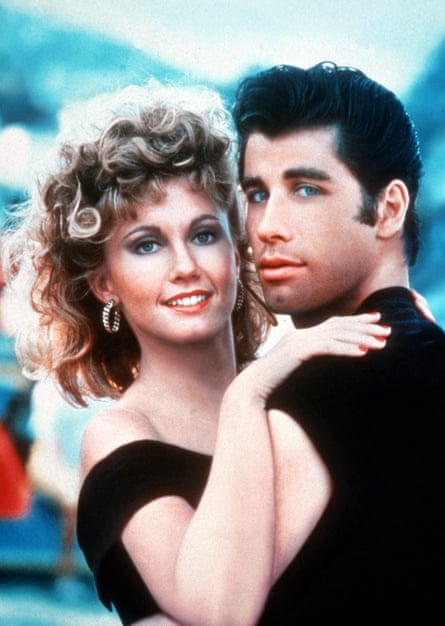 Hopelessly devoted … Olivia Newton-John as Sandy and John Travolta as Danny in 1978 smash hit Grease.