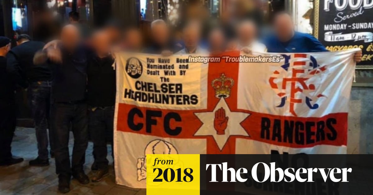 Chelsea Fans Took Flag With Nazi Symbol To Budapest For Vidi Game Football The Guardian