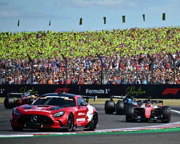 Leclerc holds off Russell and Hamilton to win chaotic British F1 Grand Prix