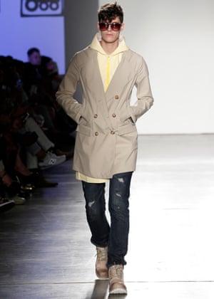 In a menswear show in New York in 2016.