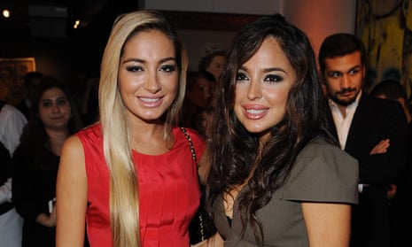 Arzu and Leyla Aliyeva attend a magazine launch in London in 2011.