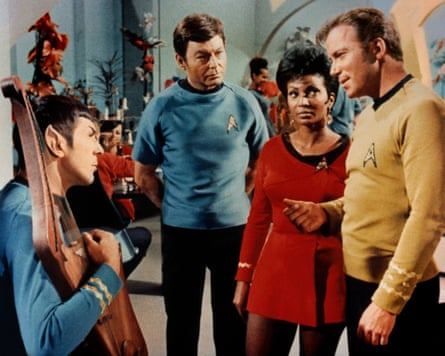 Leonard Nimoy, DeForest Kelley, Nichelle Nichols and William Shatner