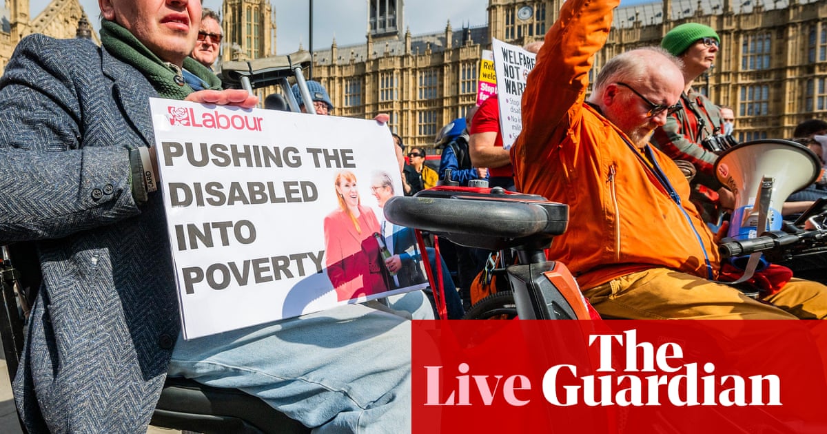 Starmer says vote on welfare cuts bill happening on Tuesday amid growing Labour revolt UK politics live