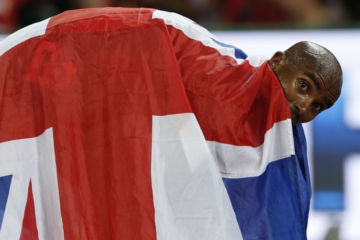 Farah drapes himself in the union flag