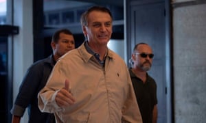 Jair Bolsonaro: ‘I can’t control it if an entrepreneur who is friendly to me is doing this. I know it’s against the law. But I can’t control it.’ 4845.jpg?width=300&quality=85&auto=forma