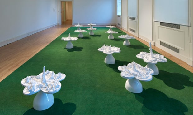 Helen Chadwick’s Piss Flowers 1-12, 1991, at the Scottish National Gallery of Modern Art in Edinburgh in a 2012 exhibition of works from Dimitris Daskalopolous’s collection.