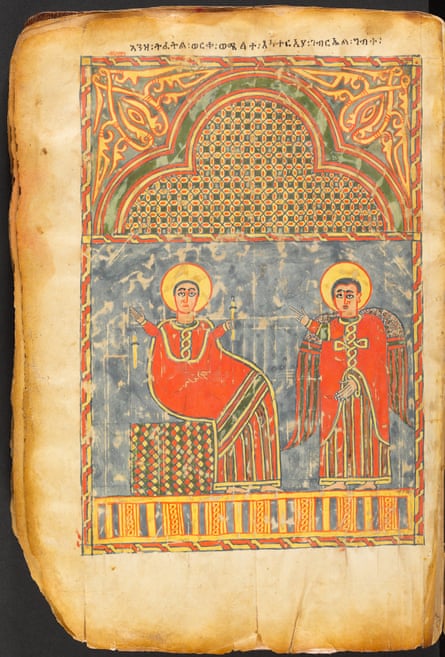 A gospel book from Ethiopia, Amhara region, late 14th–early 15th century. Tempera and ink on parchment.