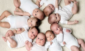 Babies on a light background