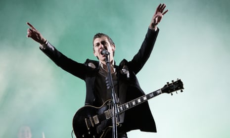 Alex Turner of Arctic Monkeys at Leeds festival in 2014
