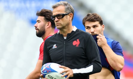 The France coach, Fabien Galthié, and Antoine Dupont