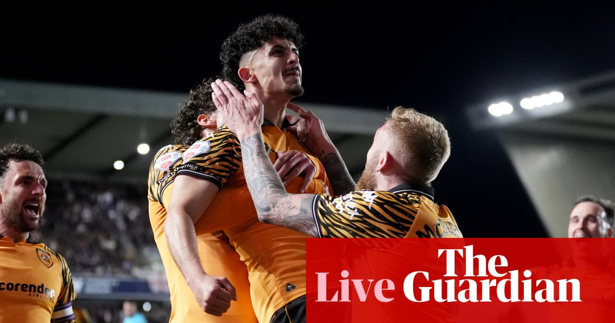 Hull win 2-0 at Millwall in Championship playoff semi-final, second leg