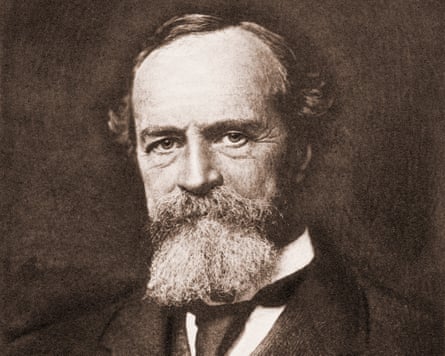 A portrait of William James, the American psychologist and philosopher, circa 1900.