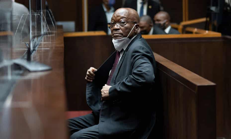 Jacob Zuma in court in October