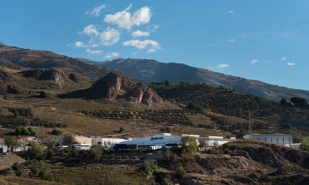 Lanjaron water-bottling plant in Andalucia, Spain