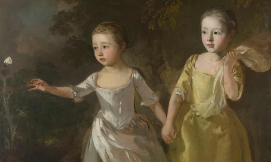 The Painter’s Daughters Chasing a Butterfly by Thomas Gainsborough, c.1756