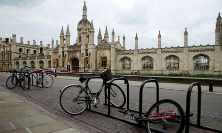 Bikes outside the University in Cambridge, where bicycle theft is the number one reported crime.