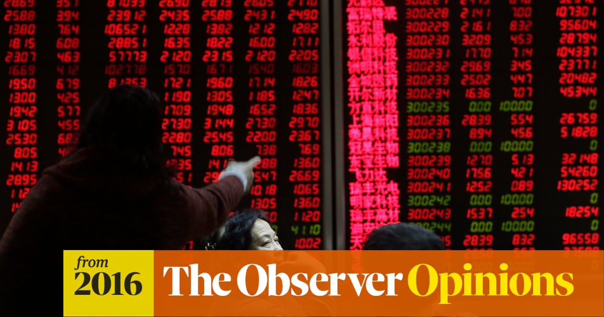 Why are we looking on helplessly as markets crash all over the world?