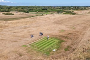 Dry fairways at Barton-on-Sea Golf Club on Saturday