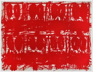 Quarantine blues: Rashid Johnson’s Untitled Anxious Red Drawing.