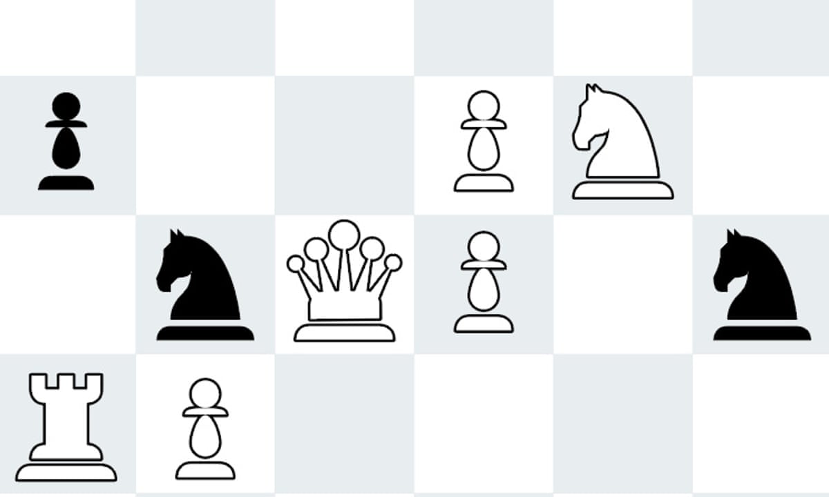Chess pieces, black king and white queen, rivalry or romance Stock