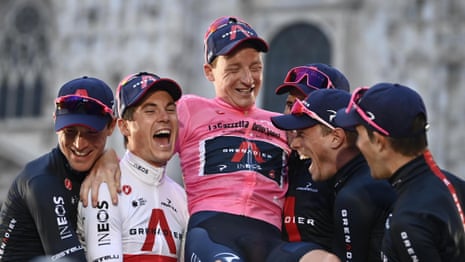 'Bizarre': Tao Geoghegan Hart shocked after storming to Giro d'Italia glory – video