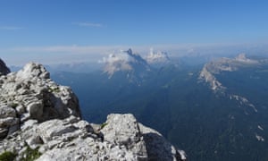 The edge of the plateau that we jumped off