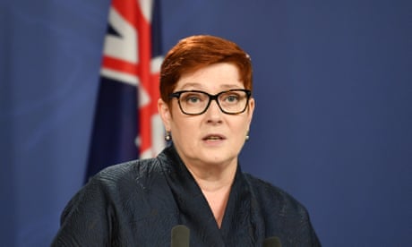 Australian foreign minister Marise Payne