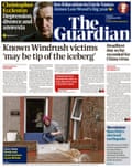 Guardian front page, Monday 10 February 2020