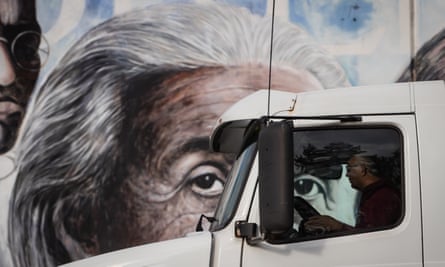 A mural of Albert Einstein by the artist Paul Ygartua, on the wall of a business in Surrey, British Columbia.